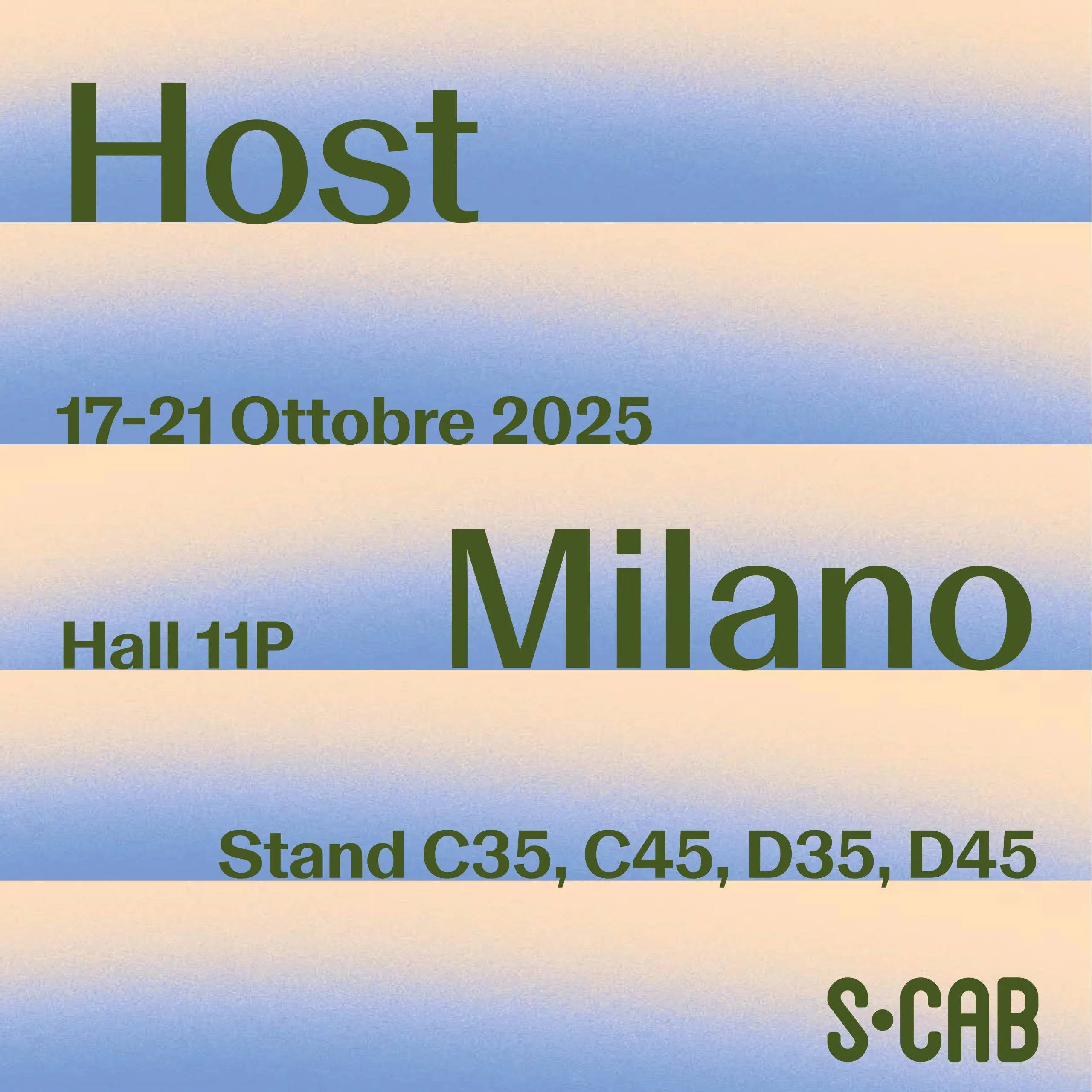 image for S•CAB rinnova la sua partecipazione ad Host Milano 2025